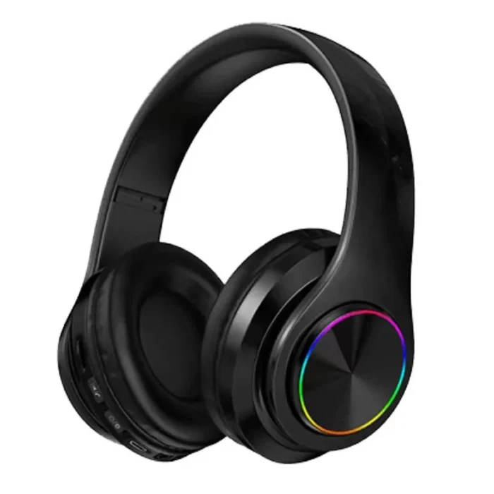 带麦克风HiFi游戏电脑耳塞的发光二极管无线立体声耳机，适用于运动和旅行 - Image 1