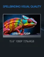 超便携式15.6英寸显示器，具有1080P分辨率IPS显示器和Type-C连接 - Image 2